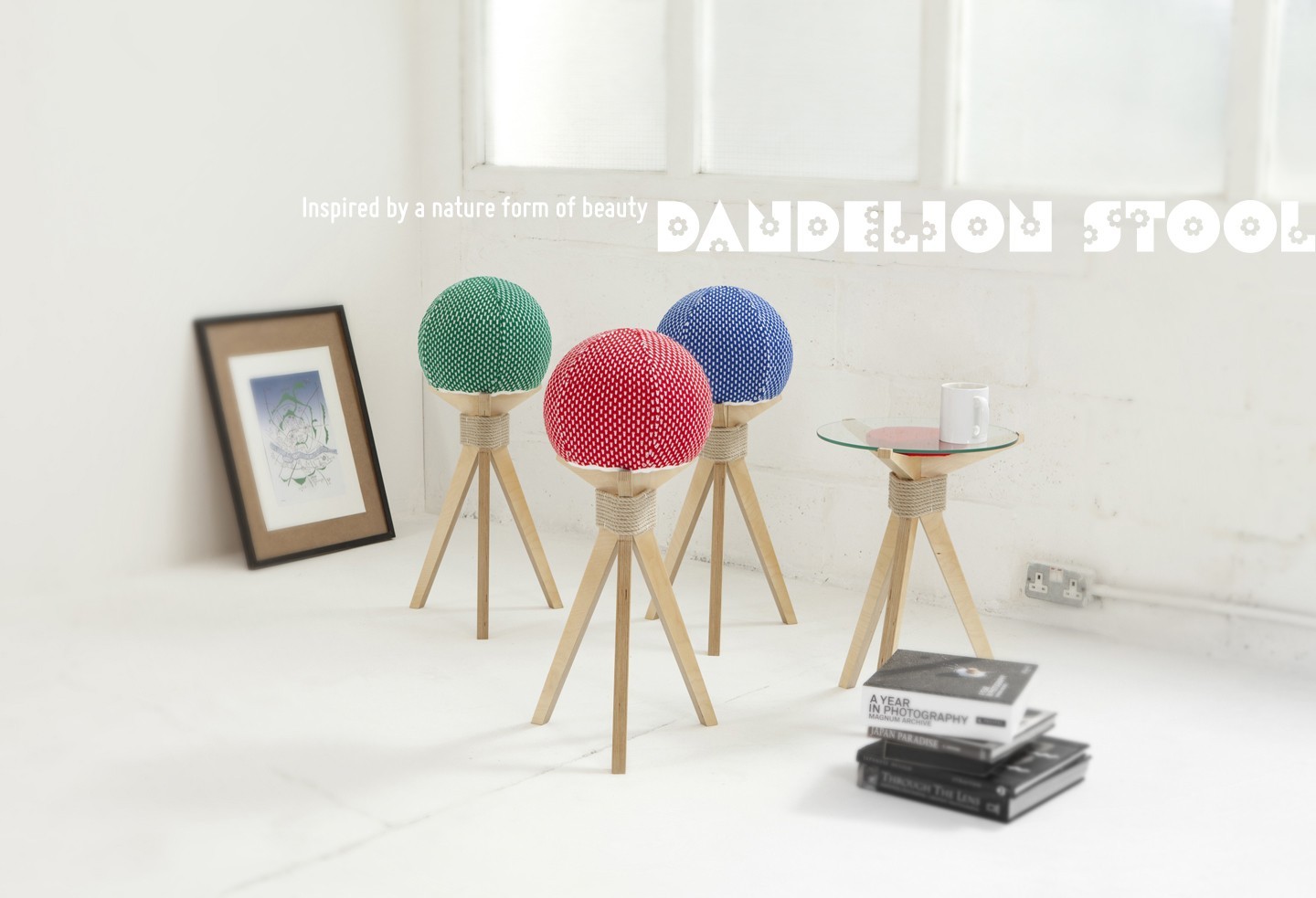 comfortable，interesting，furniture，Dandelion stool，stool，