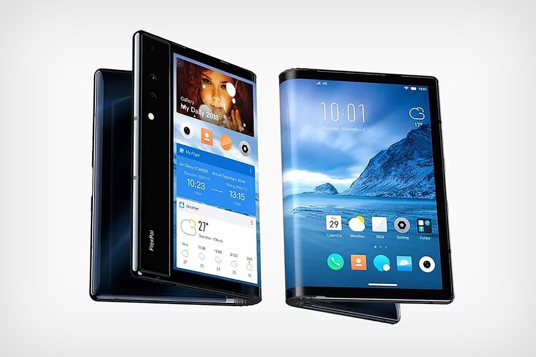 Intelligent design，mobile phone，Folding type，