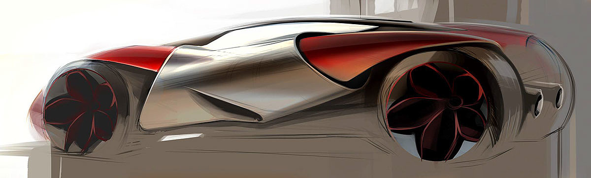 industrial design，product design，vehicle，Hand drawn car，