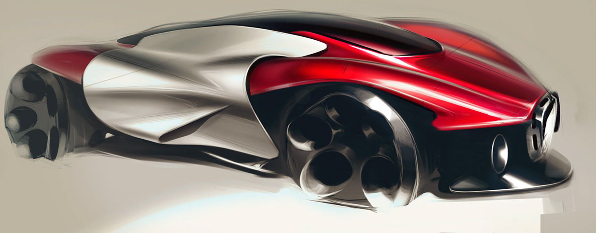 industrial design，product design，vehicle，Hand drawn car，