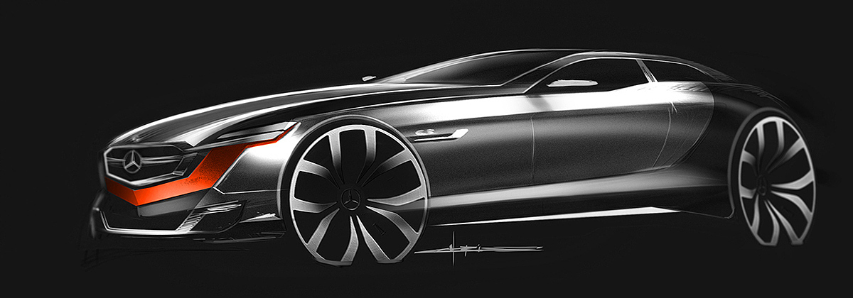 industrial design，product design，vehicle，Hand drawn car，