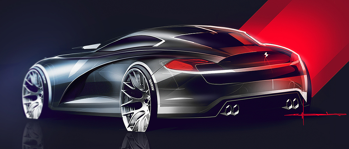 industrial design，product design，vehicle，Hand drawn car，