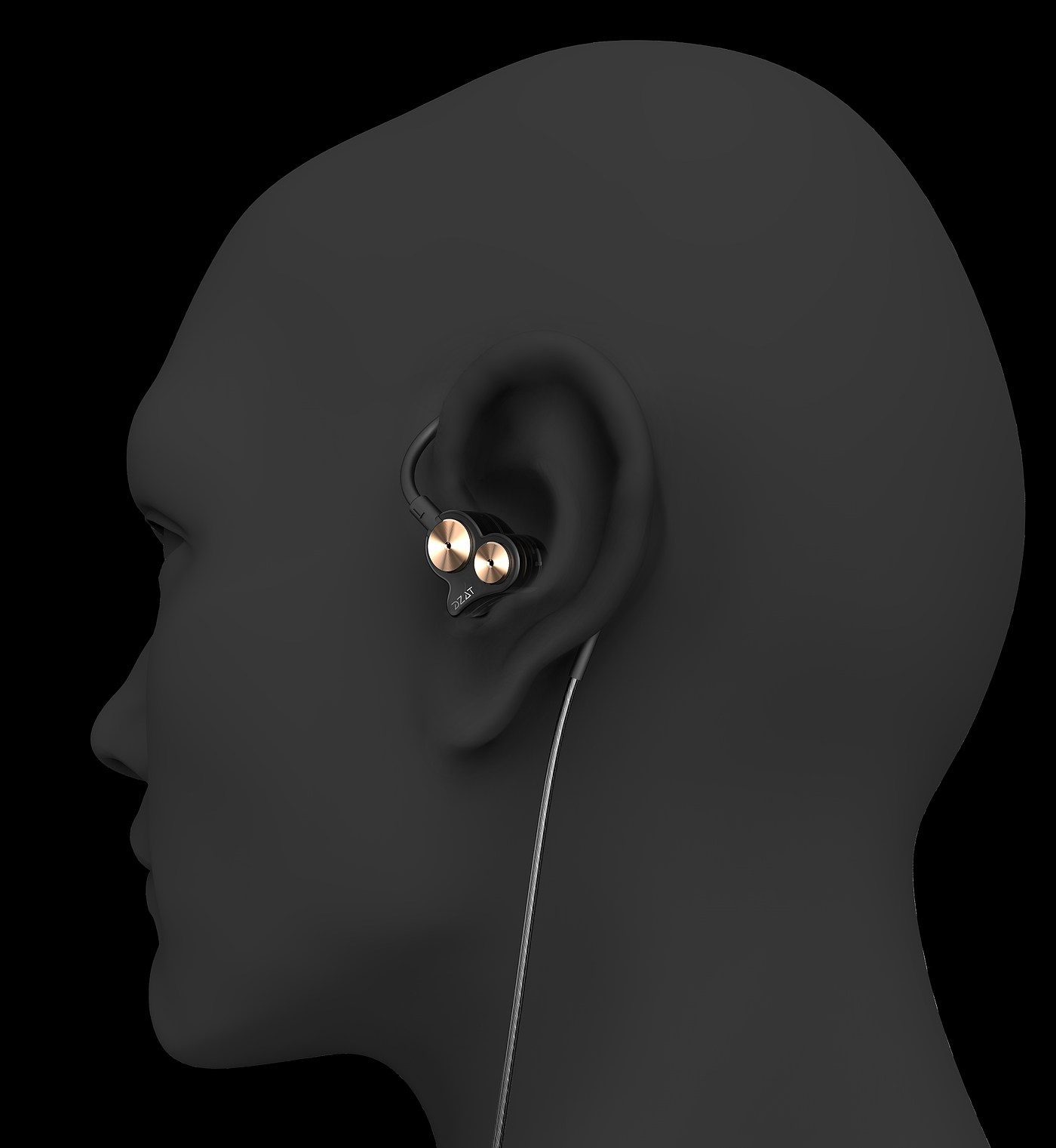 入耳式耳机，被动降噪，双动圈，HIFI耳机，耳挂式耳机，概念耳机设计，