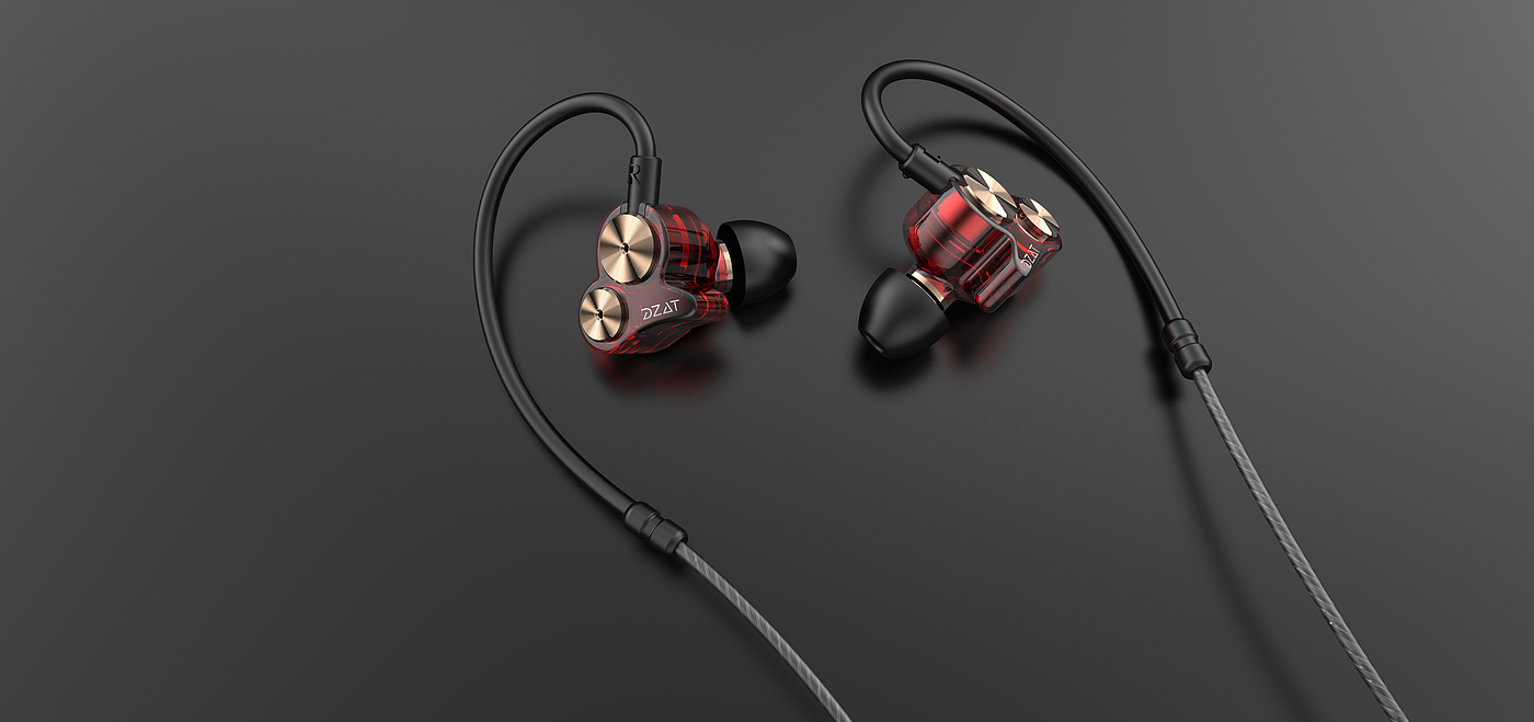 In ear headphones，Passive Noise-Cancelling ，Double moving coil，HiFi headset，supra-aural earphone，Conceptual headset design，