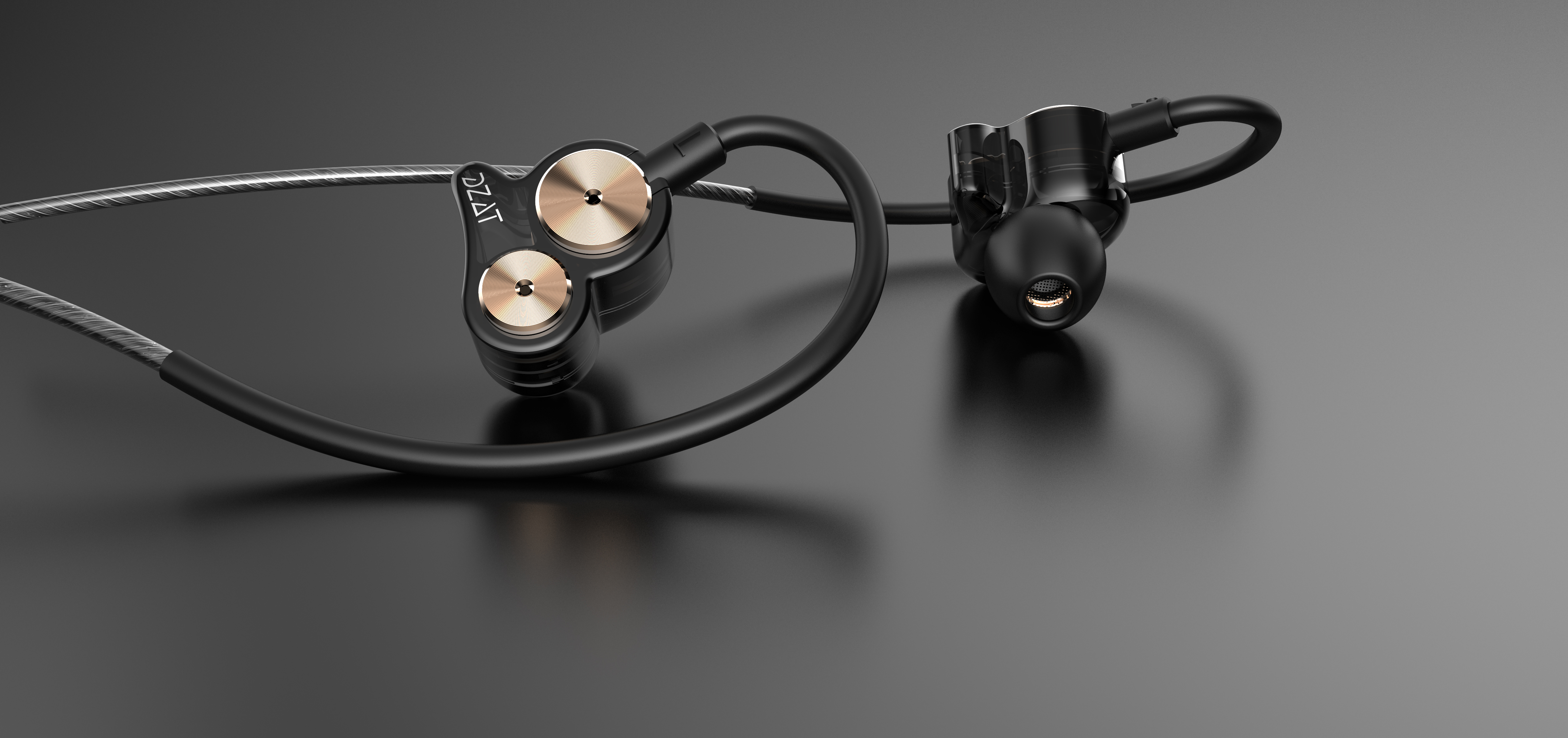 In ear headphones，Passive Noise-Cancelling ，Double moving coil，HiFi headset，supra-aural earphone，Conceptual headset design，