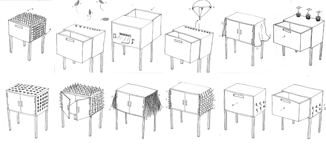 drawer，furniture，originality，industrial design，