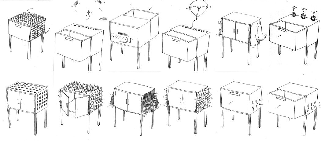 drawer，furniture，originality，industrial design，