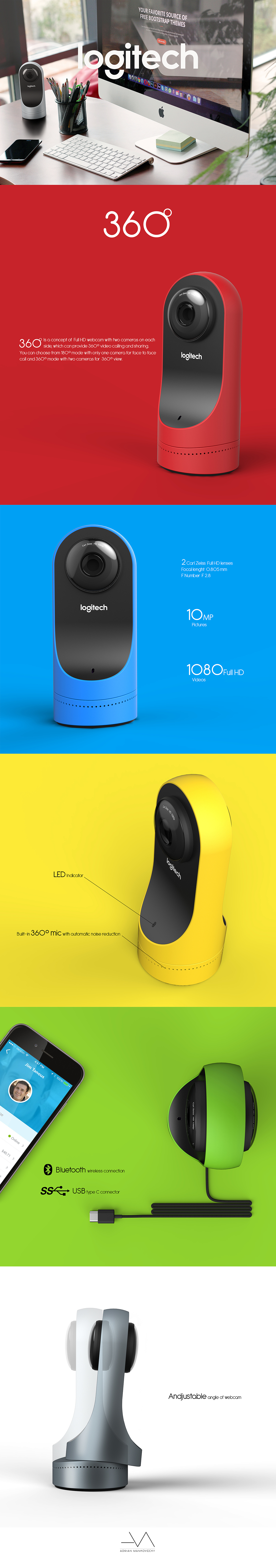 logitech，Logitech，360 ° camera，family，Digital，science and technology，