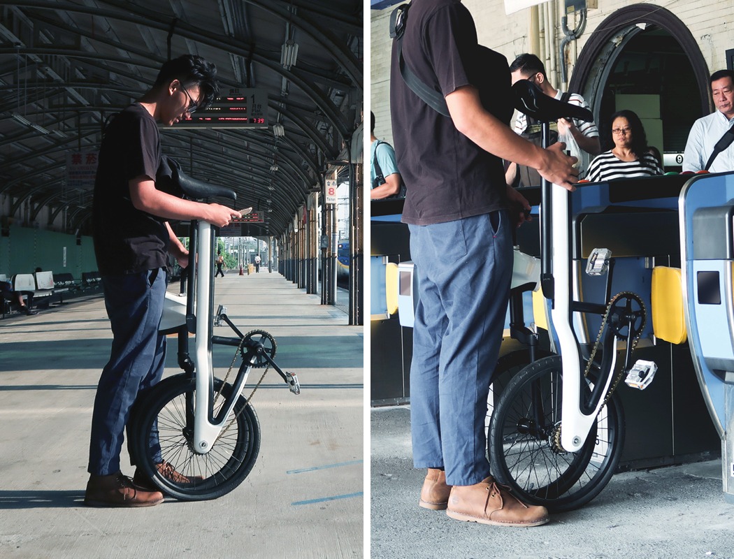 flow，Elvis Hsu，Andy Cheng，white，Bicycle，commute，traffic，Foldable，