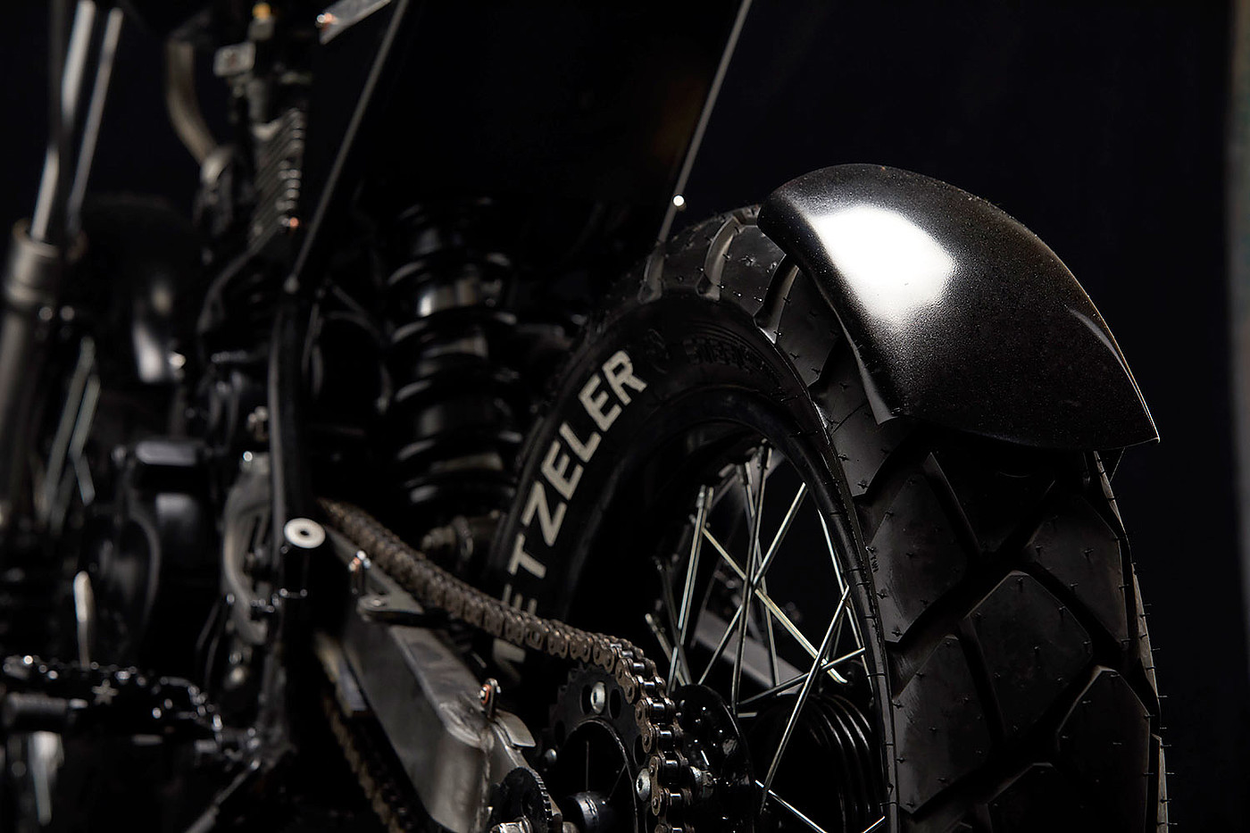 Old Power，NX350 Sahara，Honda，black，motorcycle，