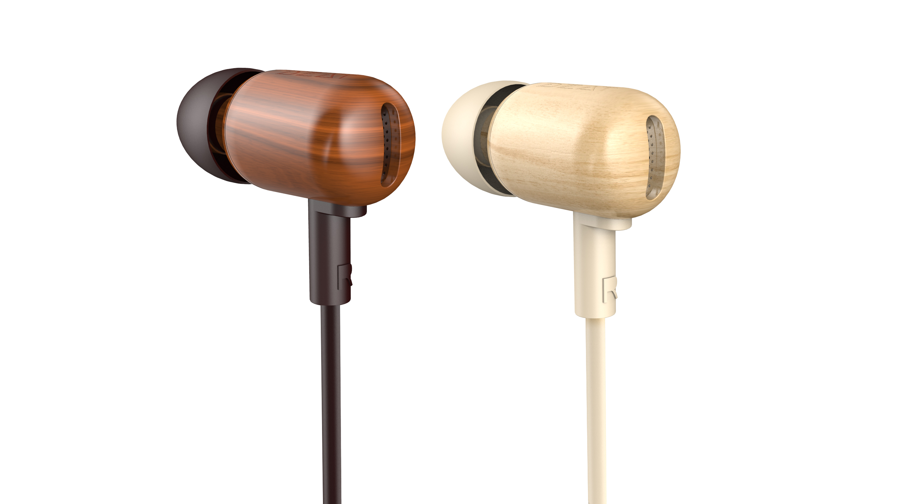 headset，Literary style，woodiness，Wooden earphone design，Earphone design，