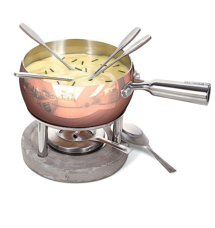 2016 red dot award，Copper Fondue，Cheese hotpot，suit，Small hot pot，