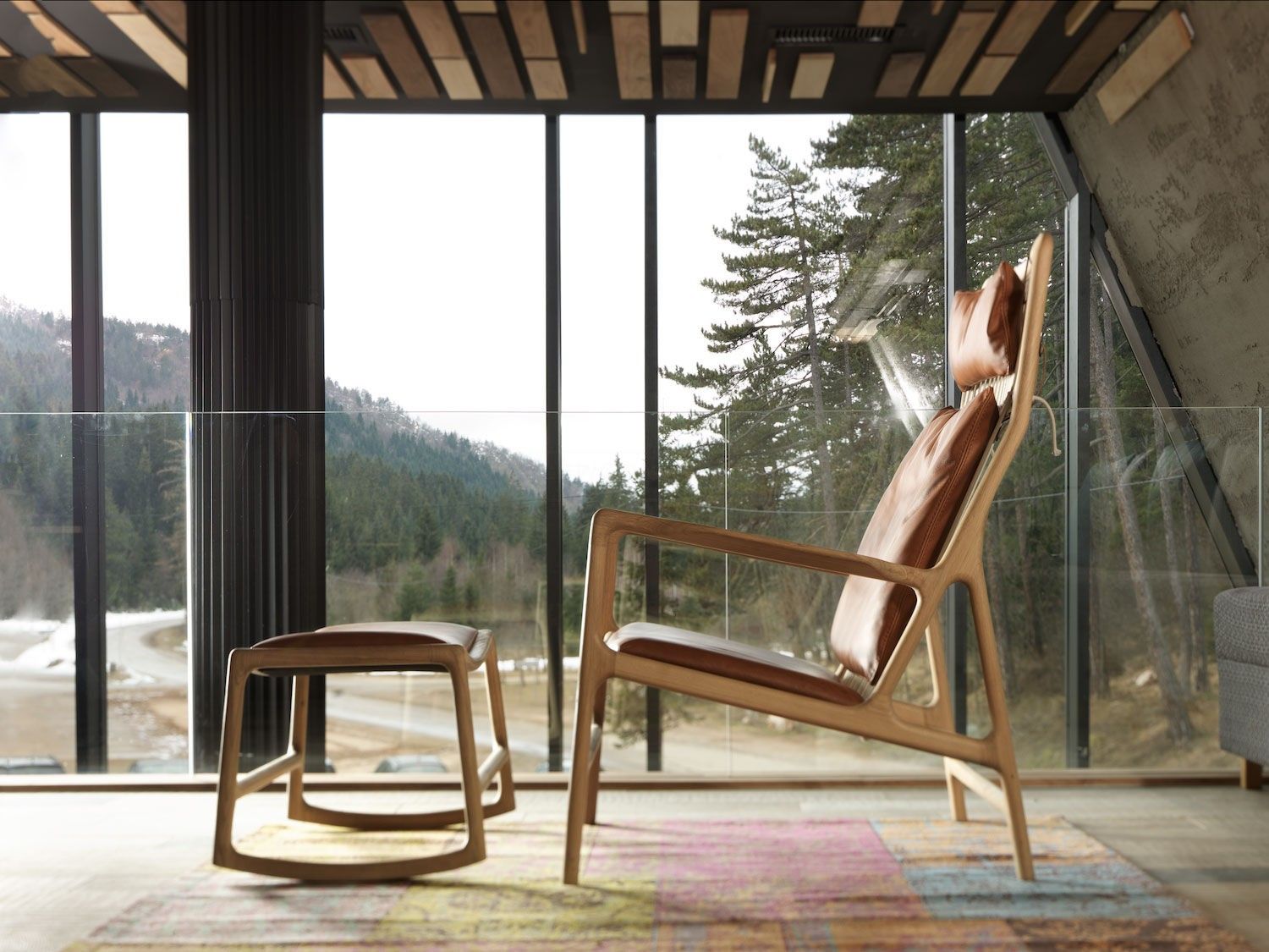 2016 red dot award，Finger，Armchair，Leisure chair，solid wood，