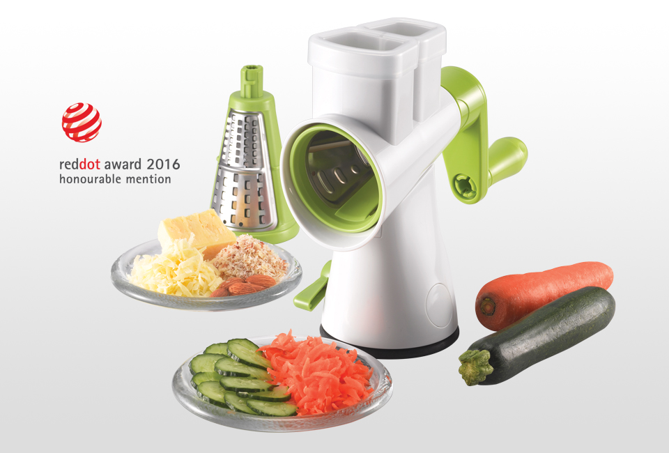 2016 red dot award，Double Barrel，Planer，Food material treatment，