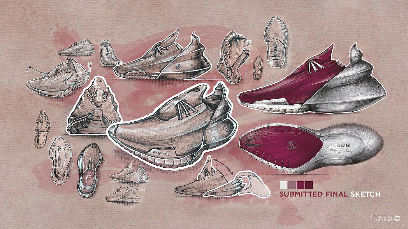 PENSOLE，概念，运动鞋，鞋子，鞋，运动，户外，Alex DE PARIS，