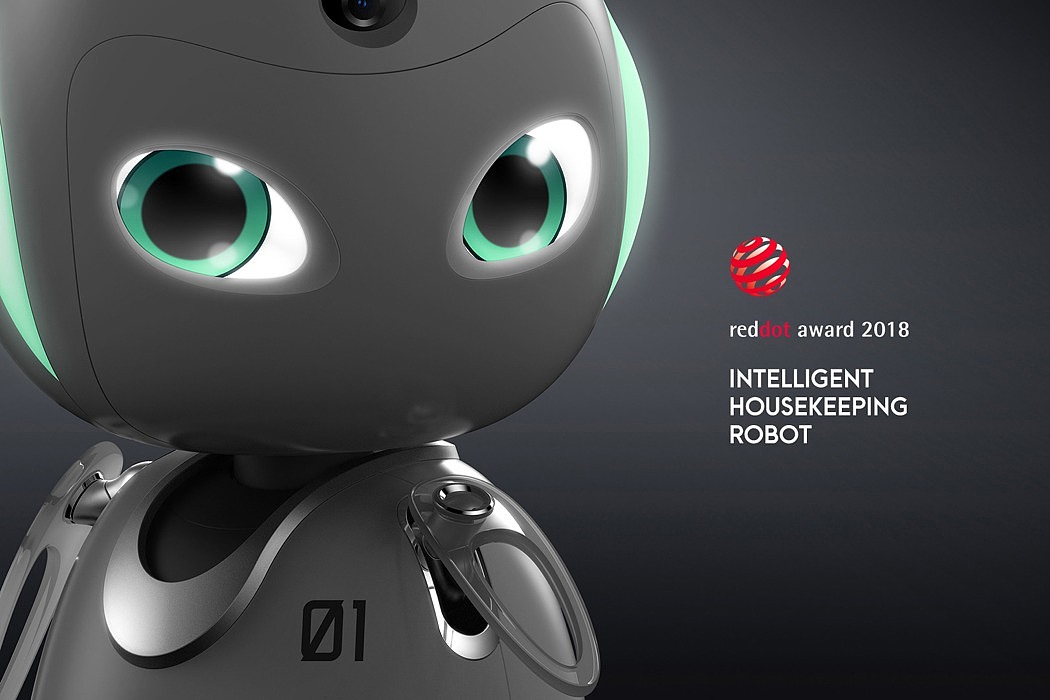 white，Housekeeping，intelligence，robot，YOUR，2018 red dot，Red dot award，app，