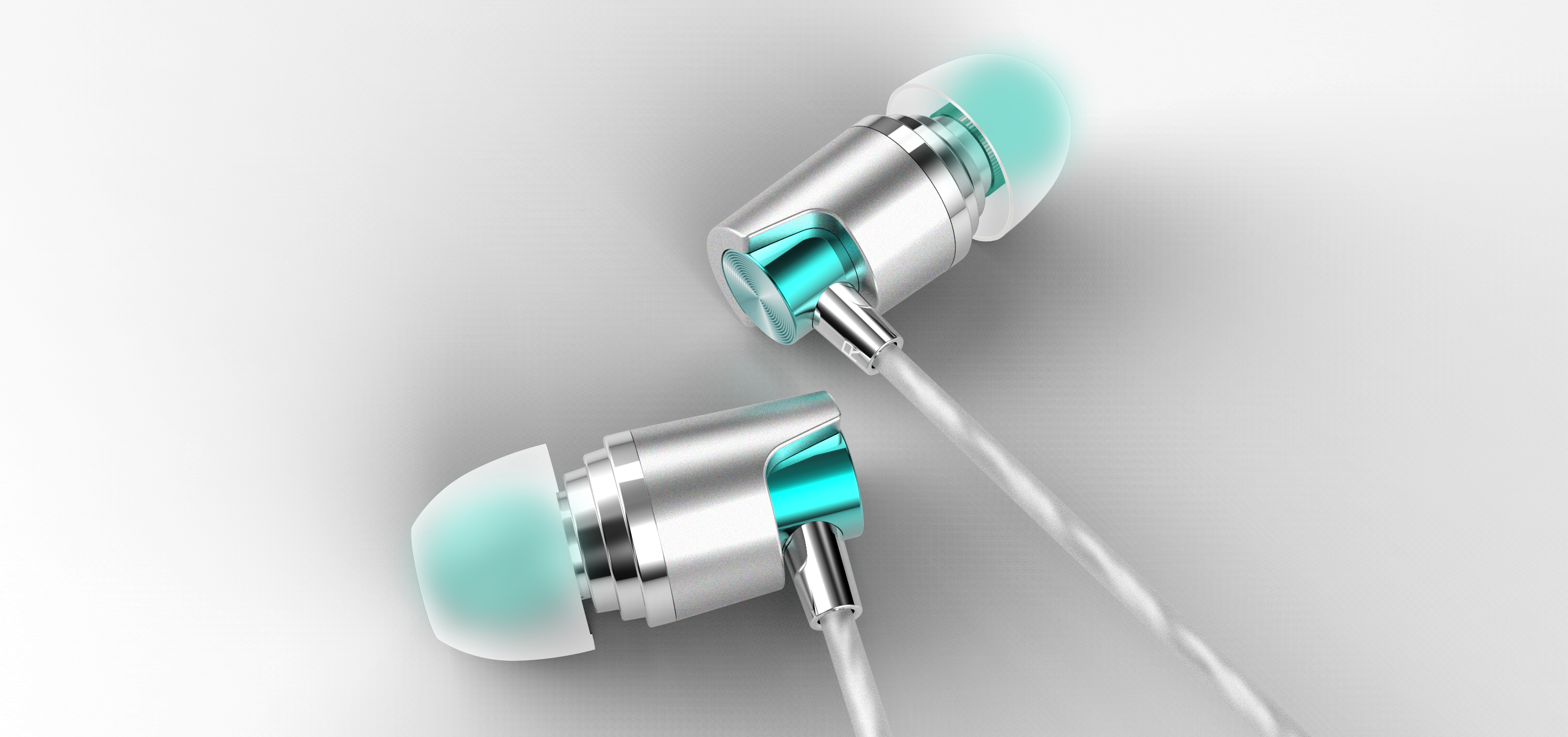 Metal earphone design，Simple headset design，Fashion headset，In ear headphones，