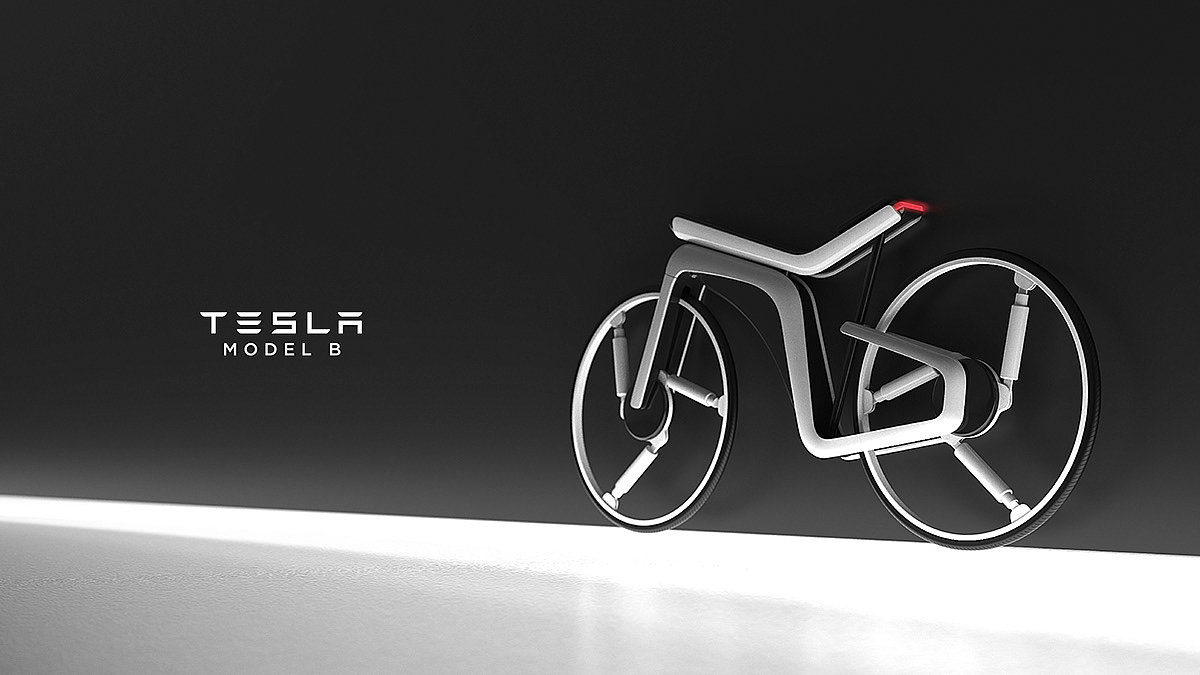 Tesla Model B，vehicle，conceptual design，industrial design，