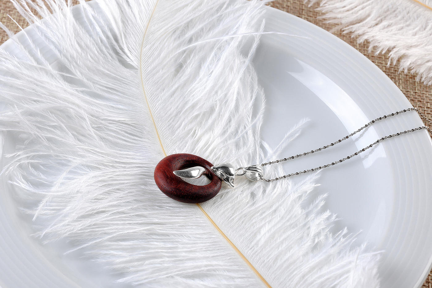 Mahogany，Silver ornaments，Craftsman，Pendant，Cultural creation，original，National style，New Chinese style，