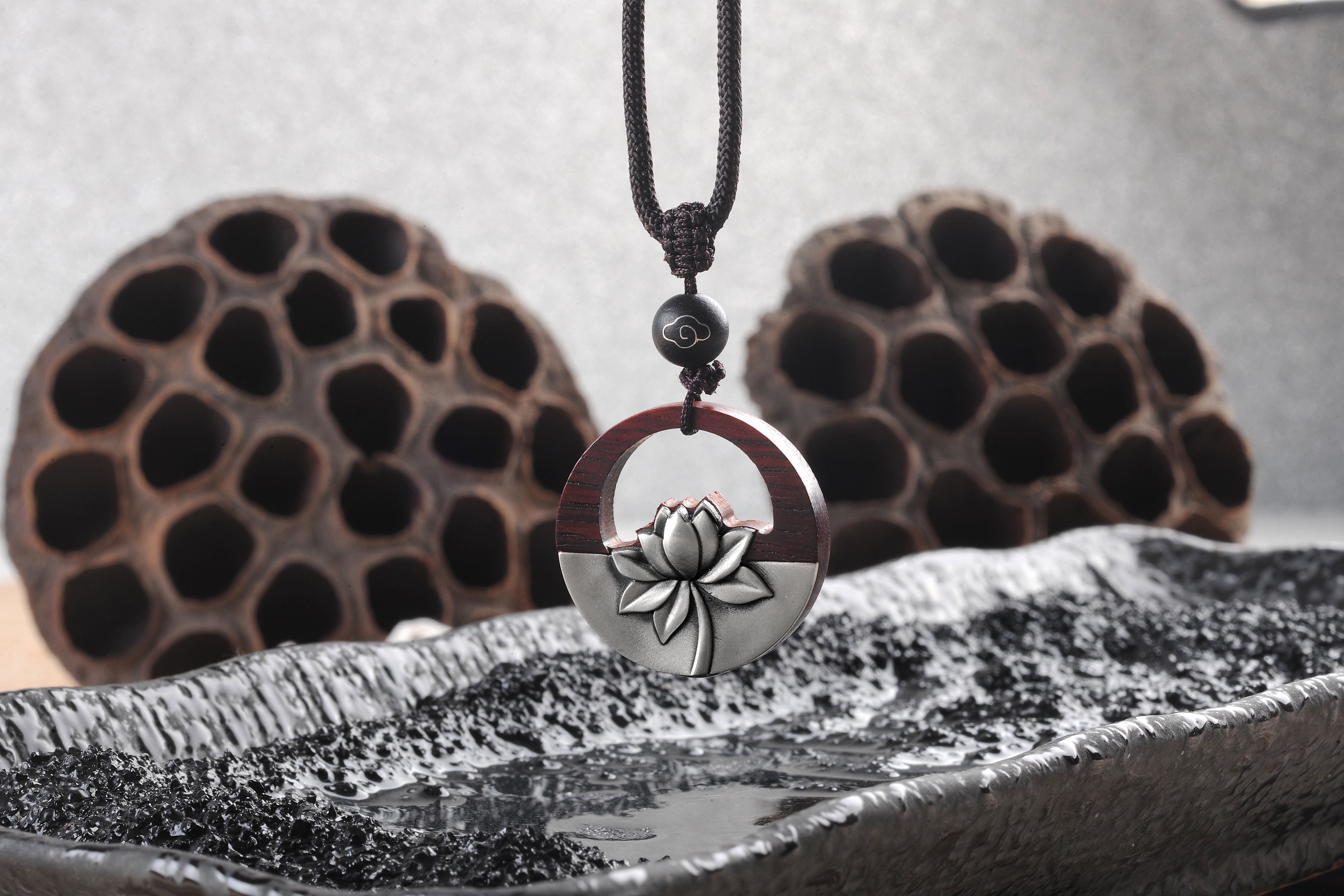 Silver ornaments，Mahogany，Craftsman，Pendant，Cultural creation，original，National style，New Chinese style，