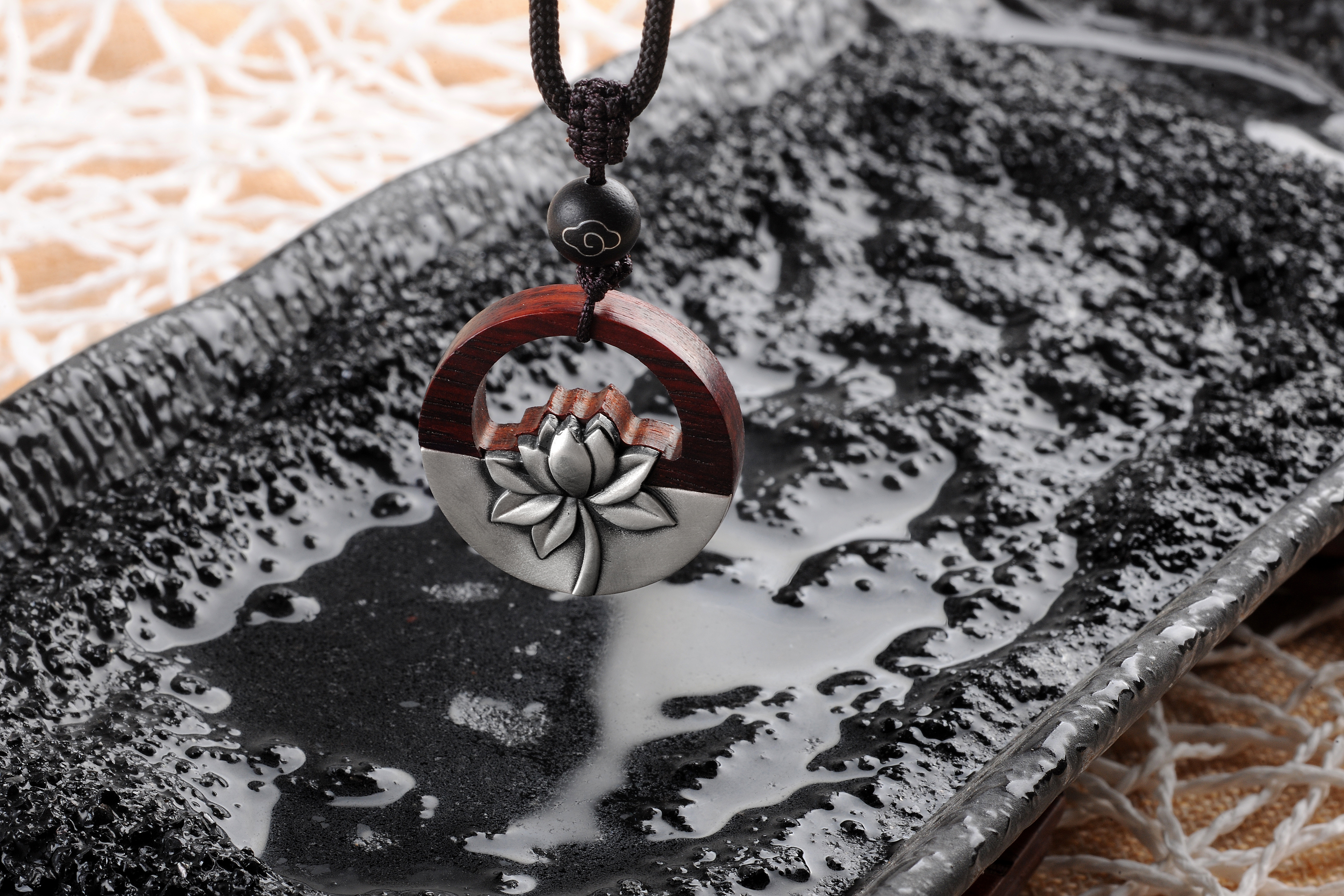 Silver ornaments，Mahogany，Craftsman，Pendant，Cultural creation，original，National style，New Chinese style，