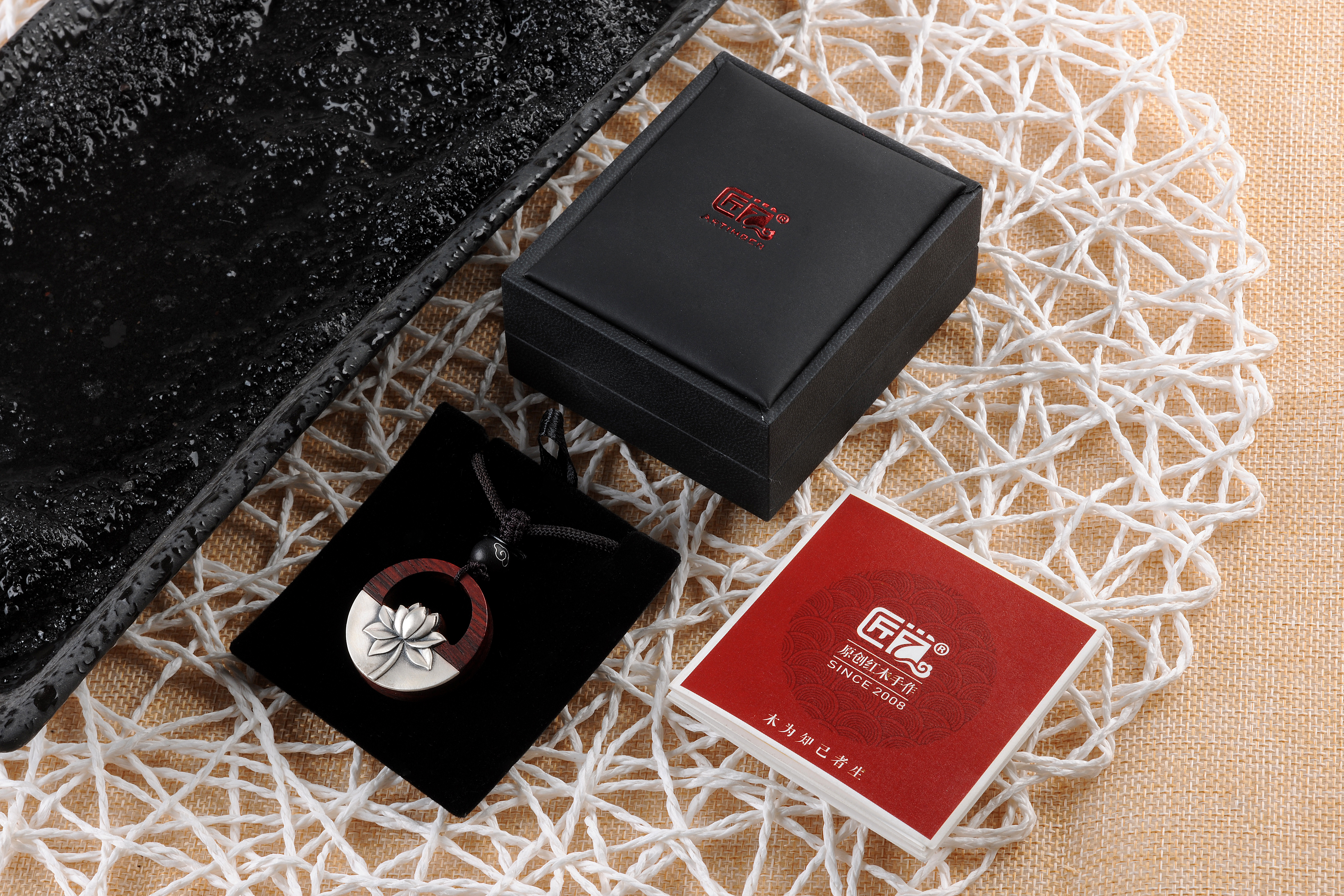 Silver ornaments，Mahogany，Craftsman，Pendant，Cultural creation，original，National style，New Chinese style，