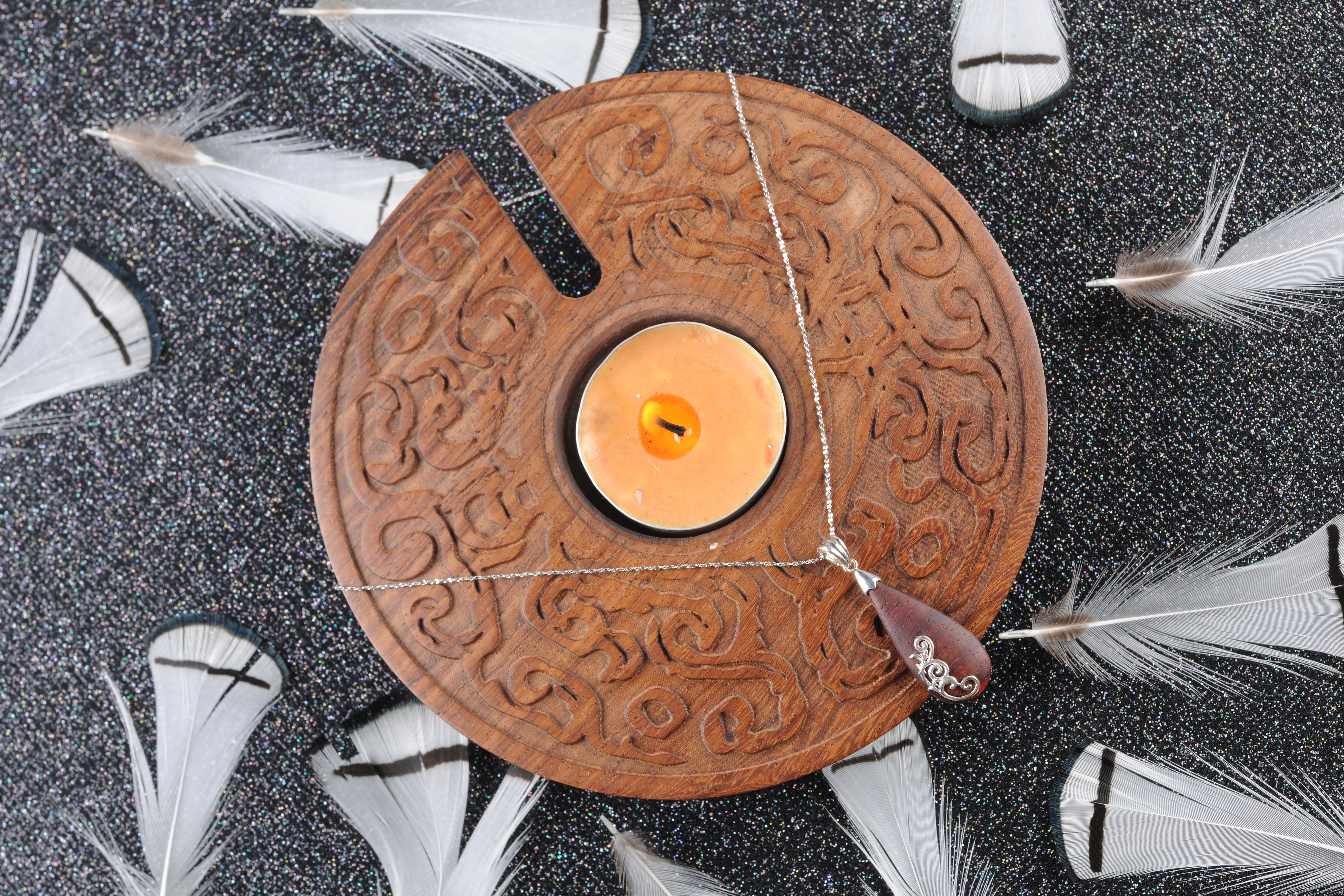 Pendant，New Chinese style，National style，original，Cultural creation，Craftsman，Mahogany，Silver ornaments，