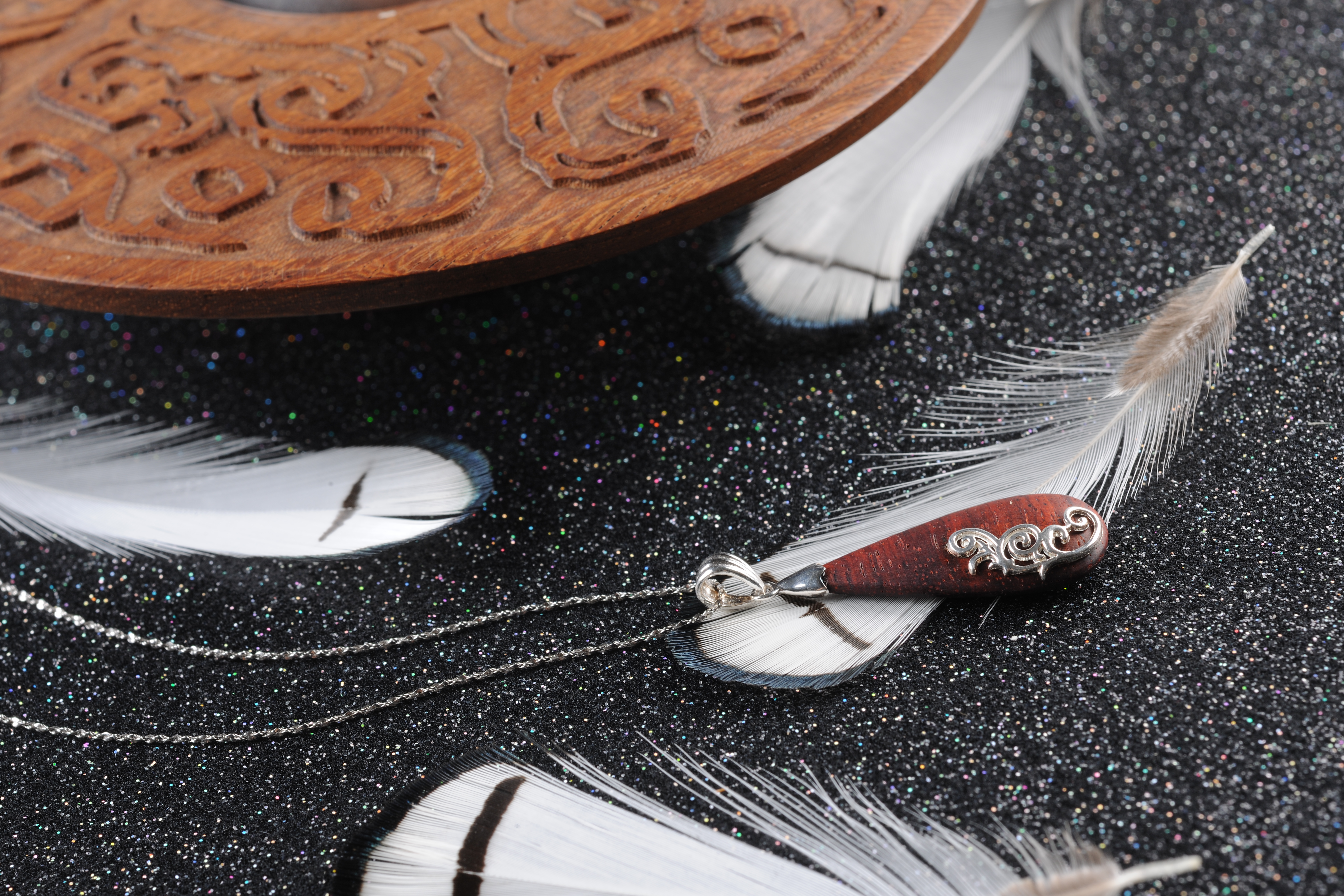 Pendant，New Chinese style，National style，original，Cultural creation，Craftsman，Mahogany，Silver ornaments，