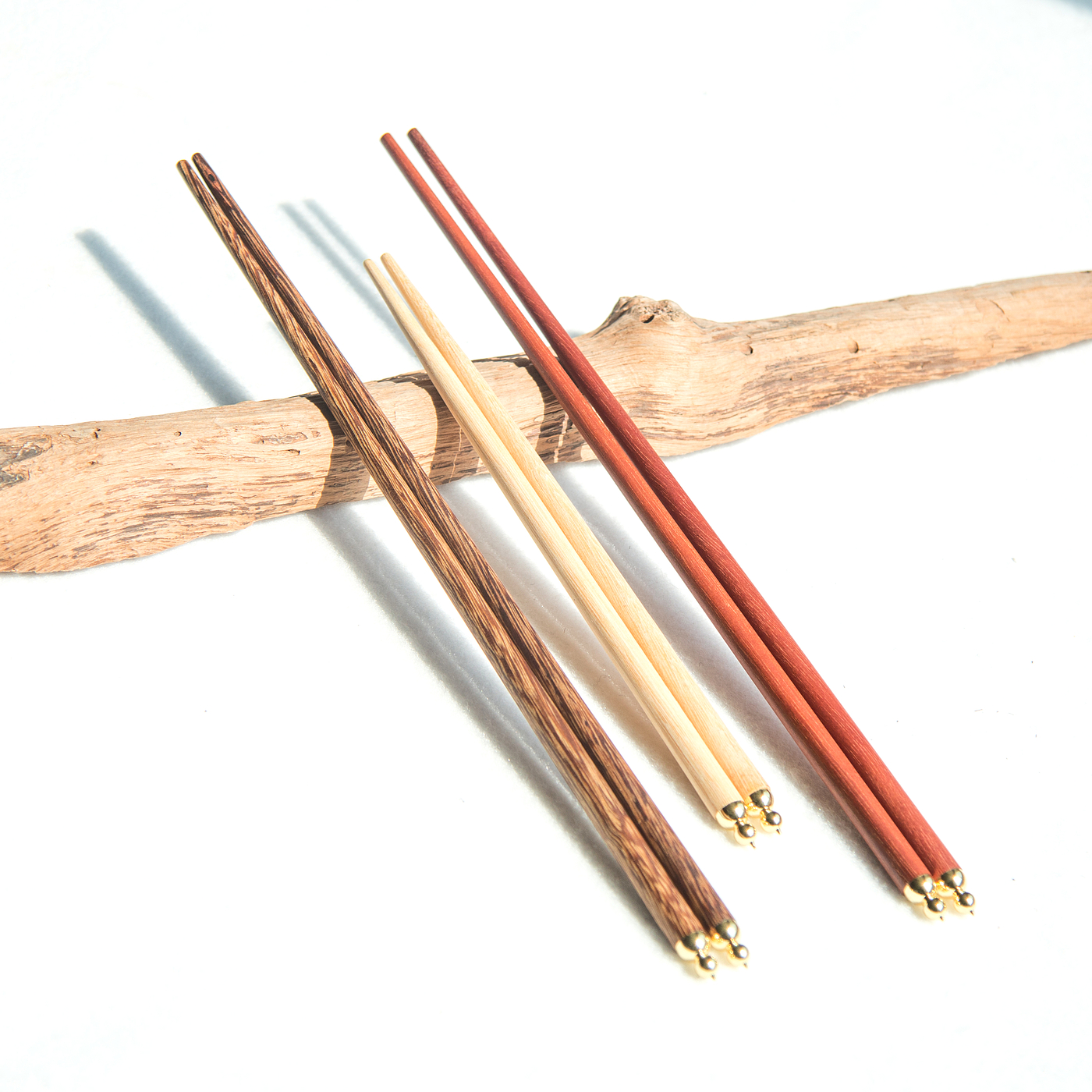Mahogany，chopsticks，brass，
