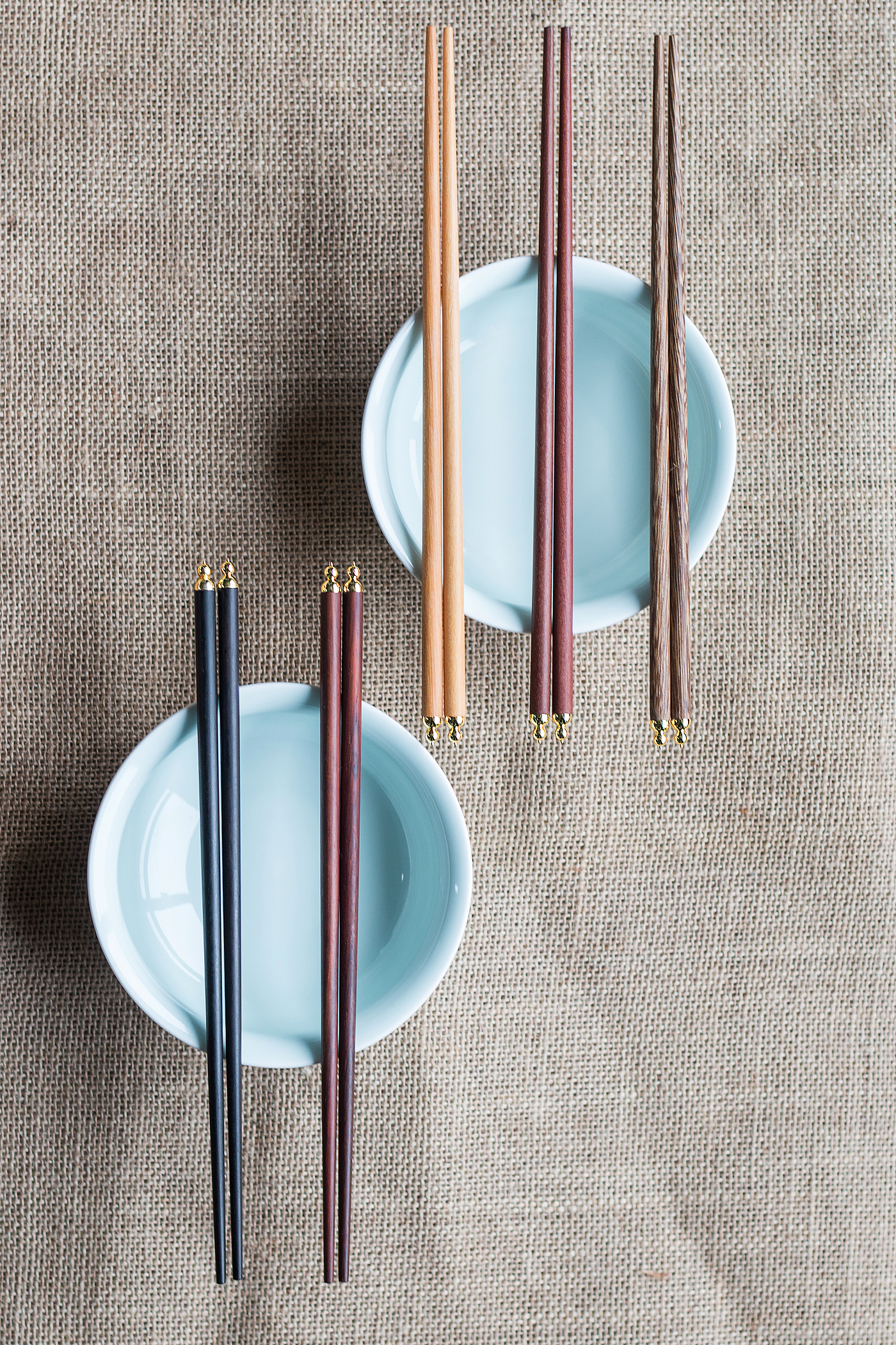 Mahogany，chopsticks，brass，