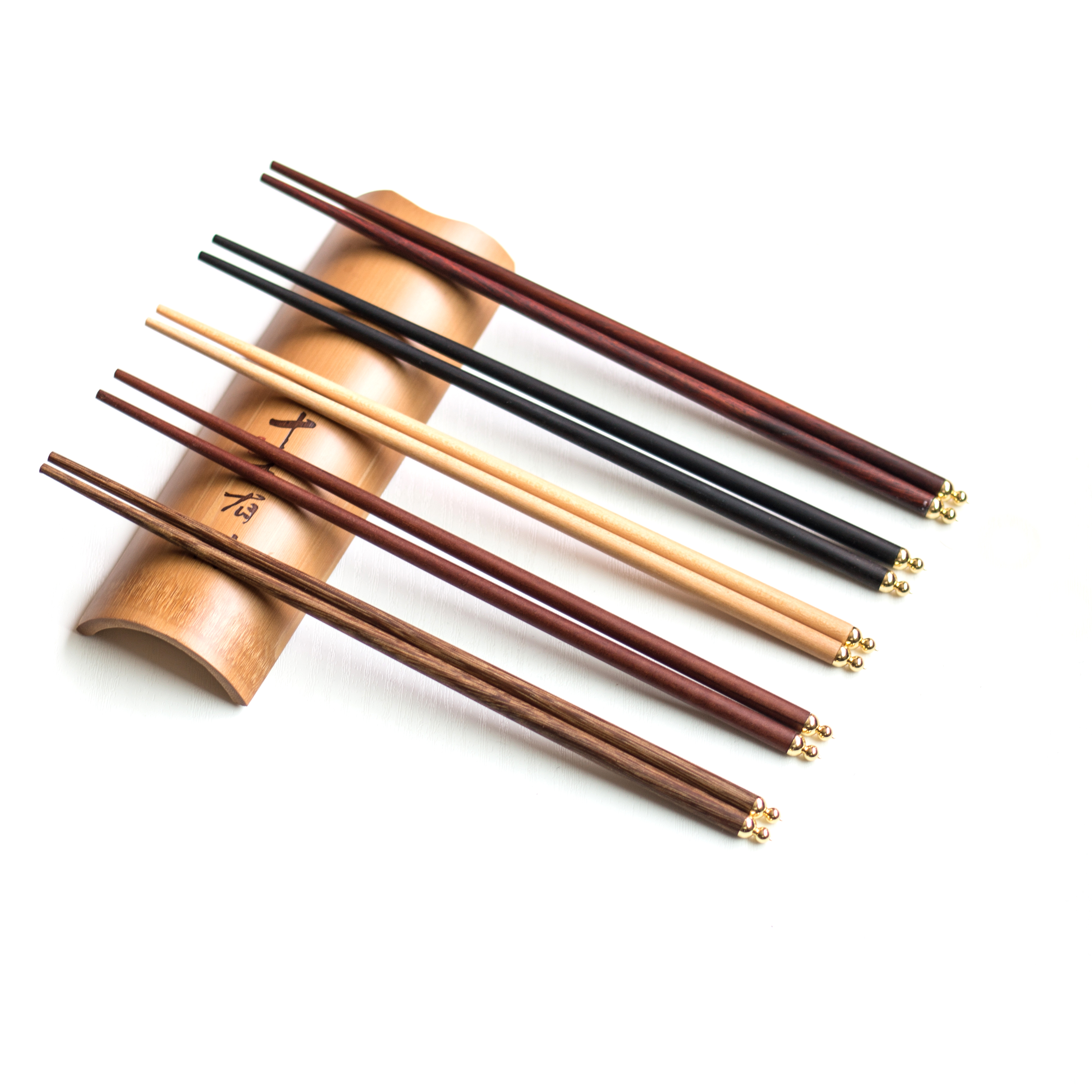 Mahogany，chopsticks，brass，