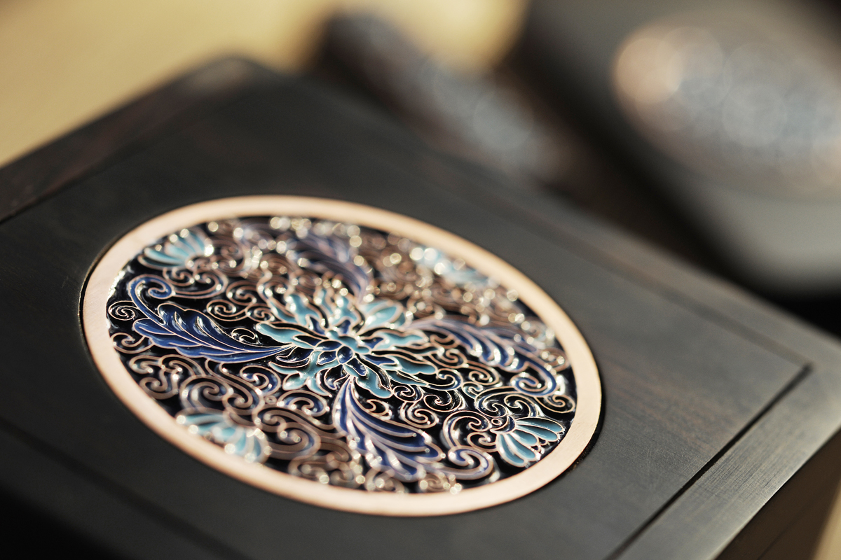 to work in an office，Enamel，Mahogany，Craftsman，original，Cultural creation，National style，New Chinese style，