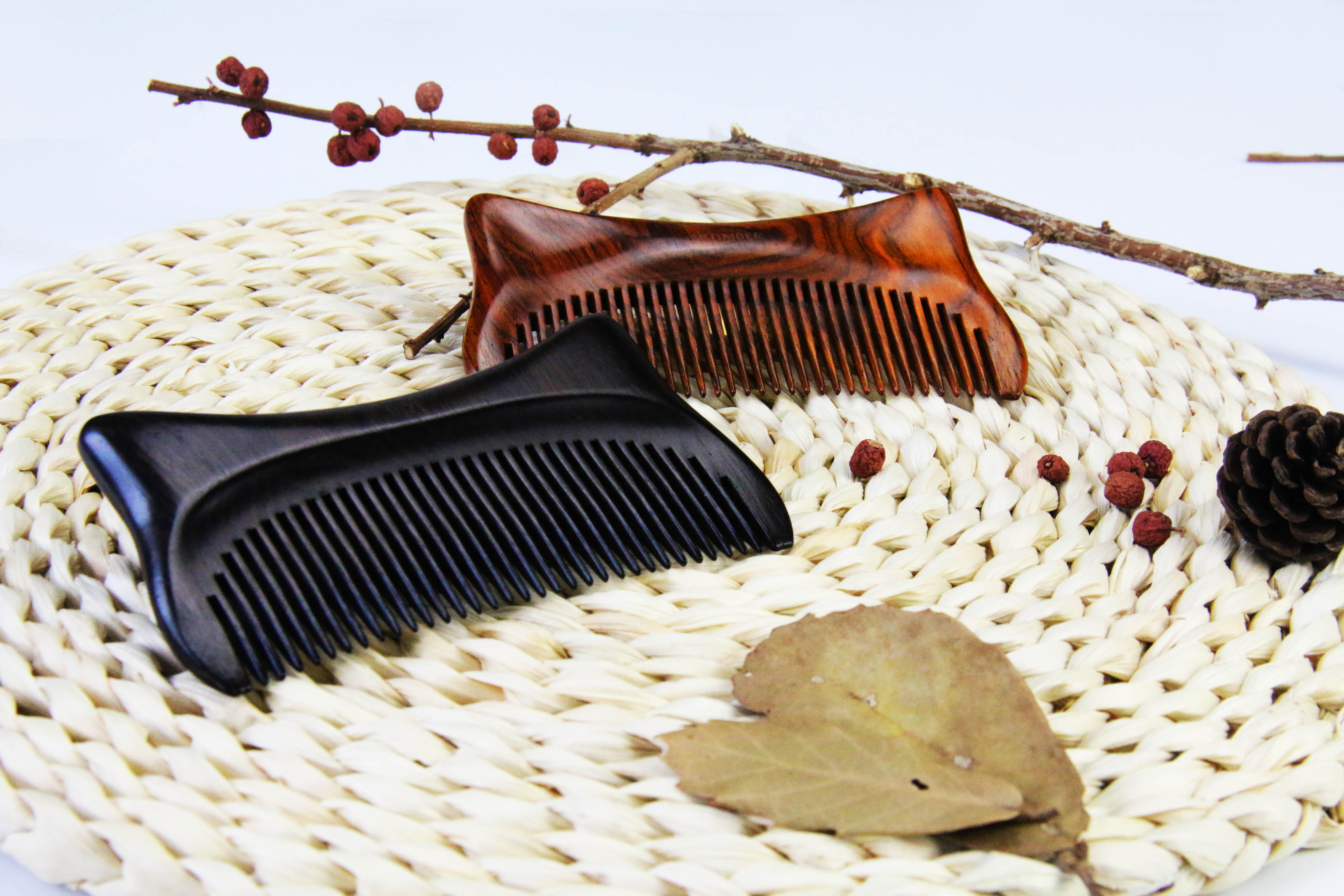 Cultural creation，original，Pet meow comb，Craftsmanship，Mahogany，comb，New Chinese style，National style，