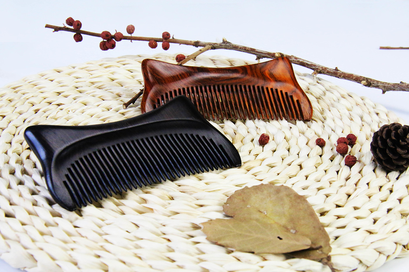 Cultural creation，original，Pet meow comb，Craftsmanship，Mahogany，comb，New Chinese style，National style，