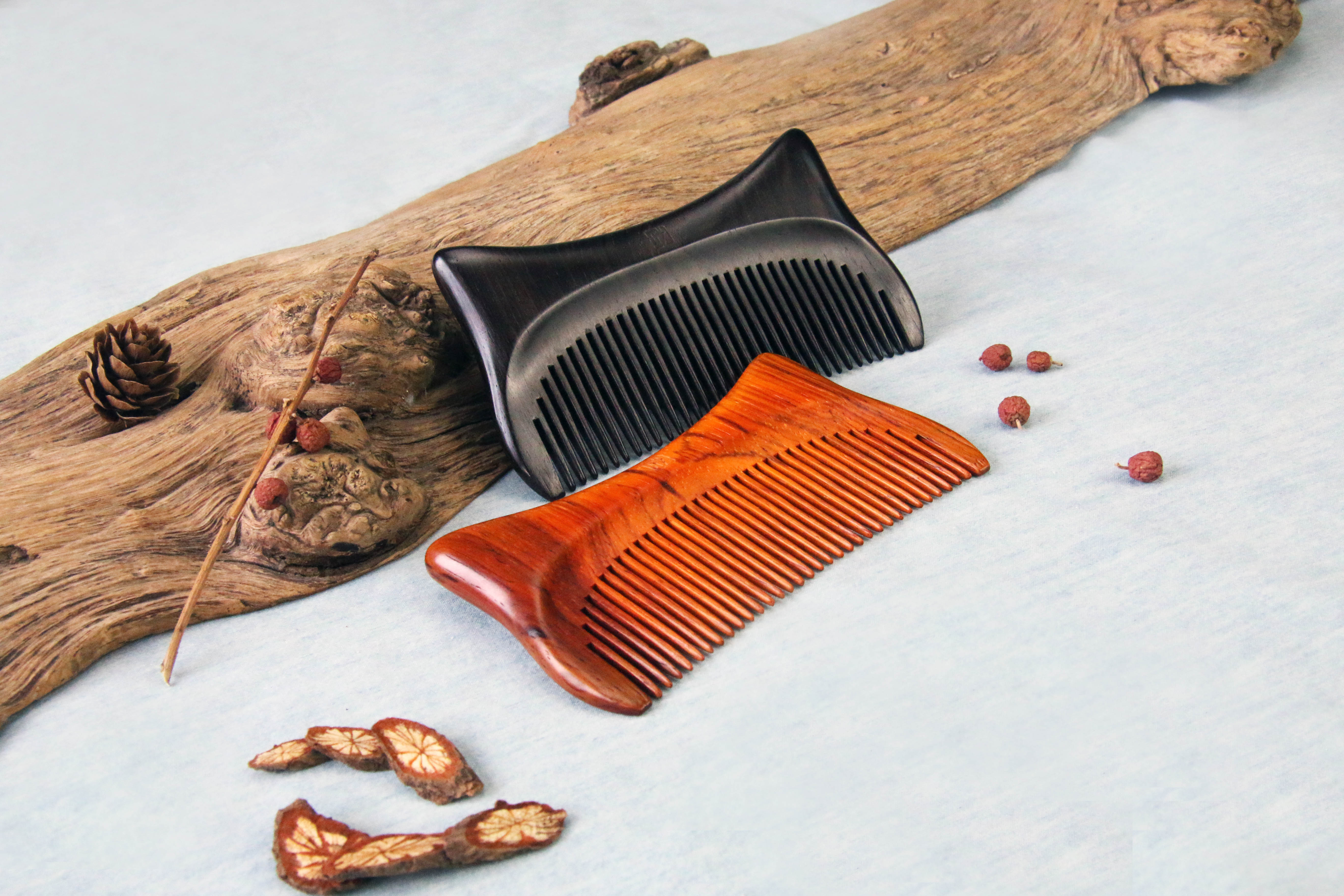 Cultural creation，original，Pet meow comb，Craftsmanship，Mahogany，comb，New Chinese style，National style，