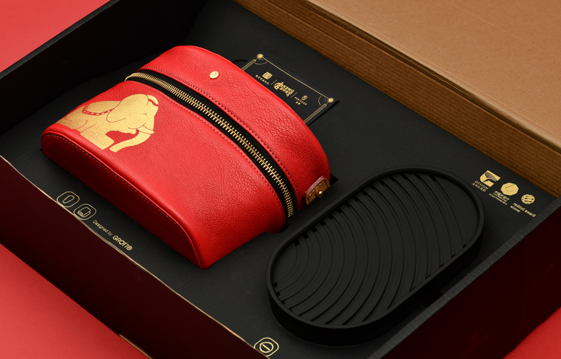GROTTO，Gele，tea，Gift box，National treasure，Cultural Relic，German red dot，ceramics，still life，Chinese Red，new year，as，tea set，prodigy ，the Imperial Palace，Poxi，
