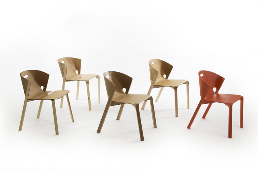 sketch，Red orange，white，Plywood，chair，Pelt，