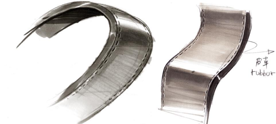 Hand drawn industrial product design，sketch，i-camp，product，