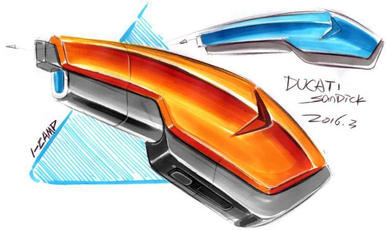Hand drawn industrial product design，sketch，i-camp，product，