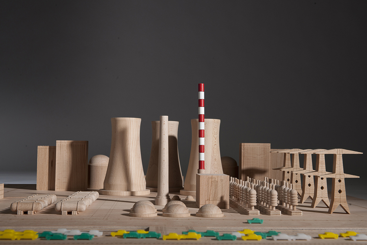 Critical Block，miniature，woodiness，Model，nuclear power plant，