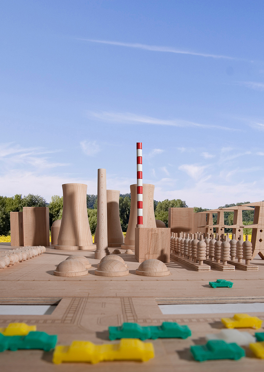 Critical Block，miniature，woodiness，Model，nuclear power plant，