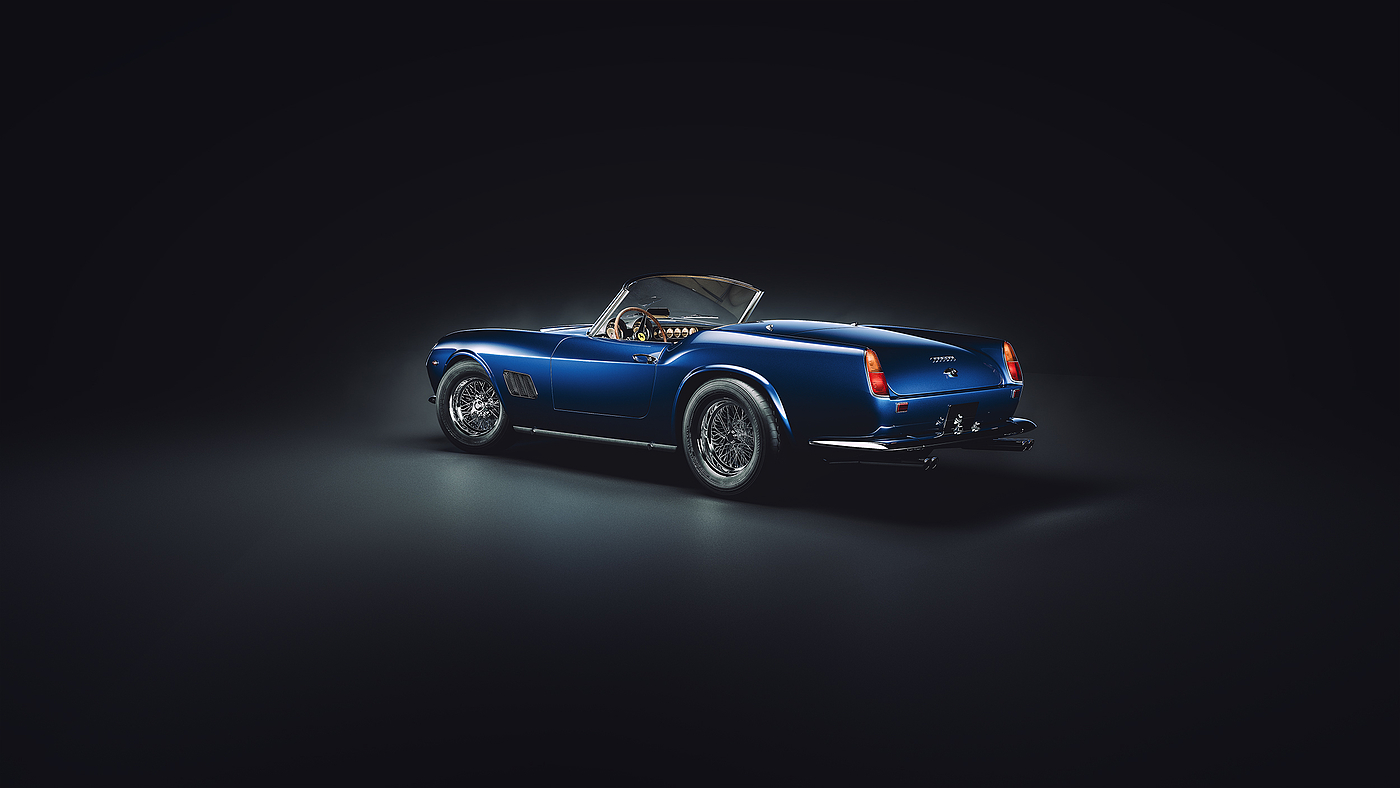 Modeling and rendering，3dmax，Ferrari，ps，3d，Corona Renderer，automobile，