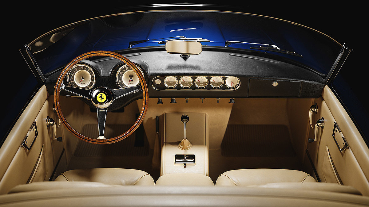 Modeling and rendering，3dmax，Ferrari，ps，3d，Corona Renderer，automobile，