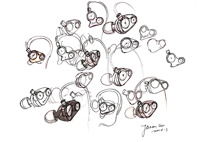 In ear headphones，Passive Noise-Cancelling ，Double moving coil，HiFi headset，supra-aural earphone，Conceptual headset design，