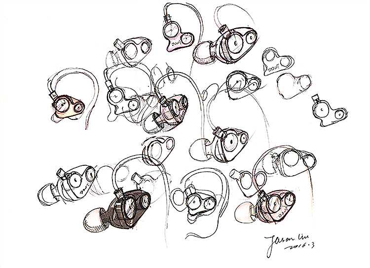 In ear headphones，Passive Noise-Cancelling ，Double moving coil，HiFi headset，supra-aural earphone，Conceptual headset design，