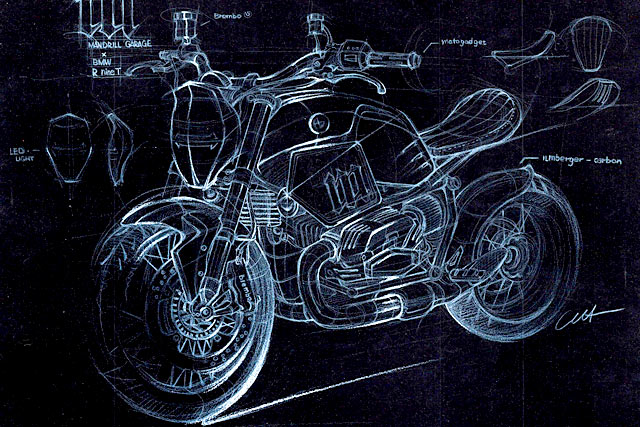 motorcycle，vehicle，Dark Fighter，BMW R nineT，