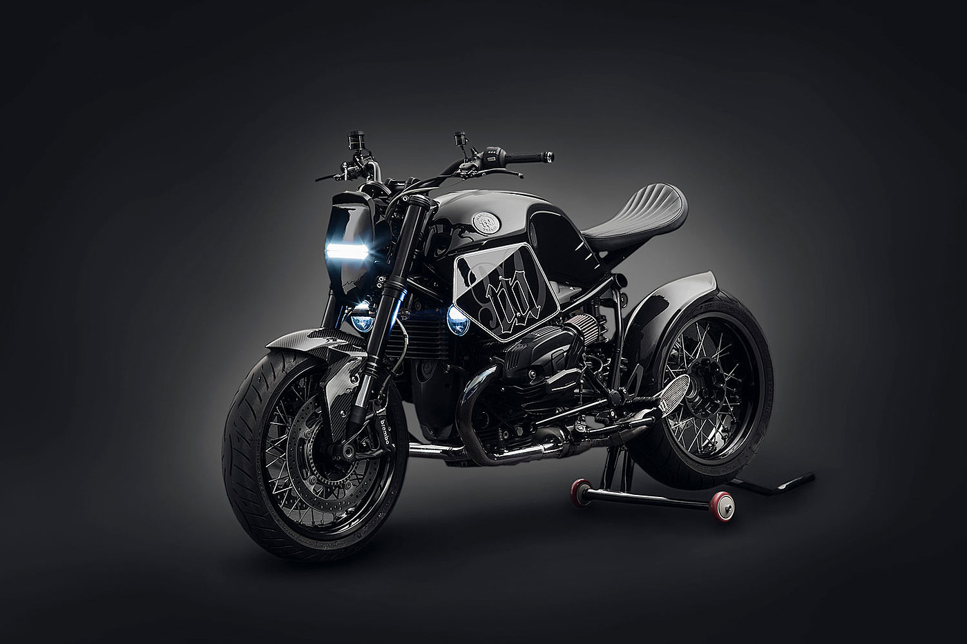 摩托车，交通工具，Dark Fighter，BMW R nineT，