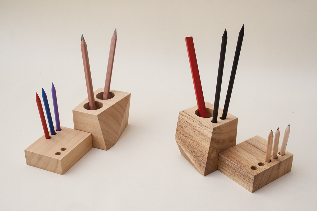 wooden ，Pencil holder，CUB，Stationery，to work in an office，Octavi Serra，AYOUS，