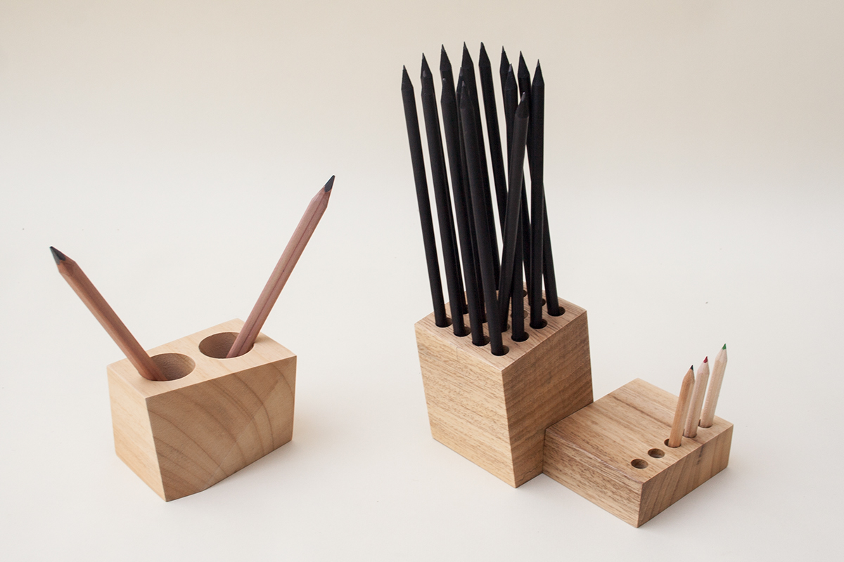 wooden ，Pencil holder，CUB，Stationery，to work in an office，Octavi Serra，AYOUS，