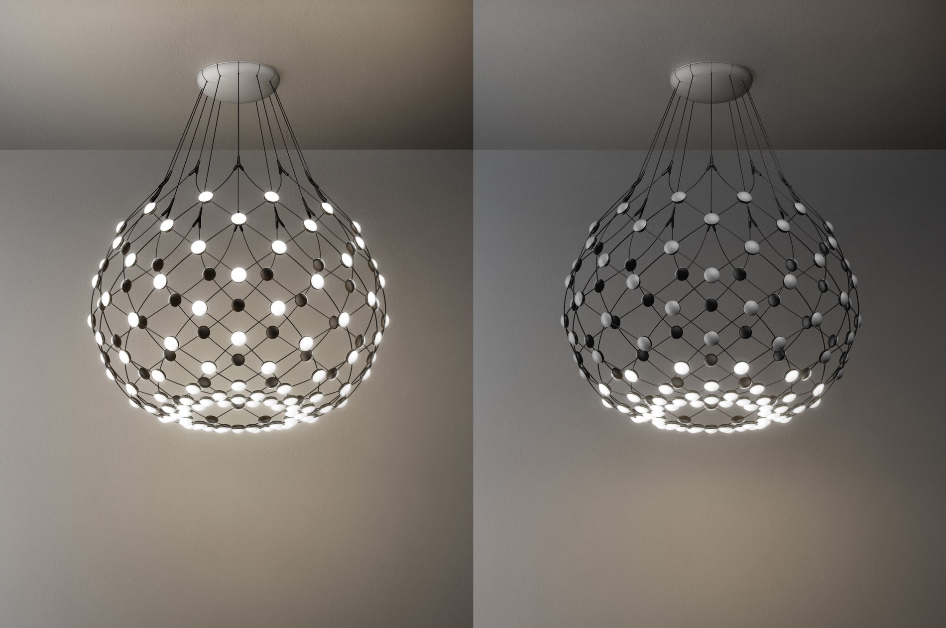 Minimalist，a chandelier，lamps and lanterns，Lamp Mesh，2016 red dot award，
